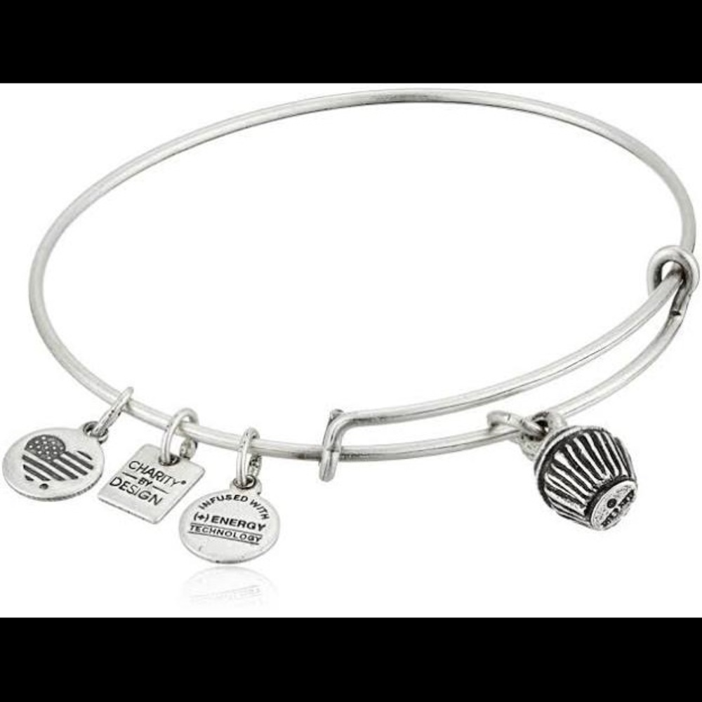 *NEW* Alex + Ani Cupcake Charm Bangle Bracelet